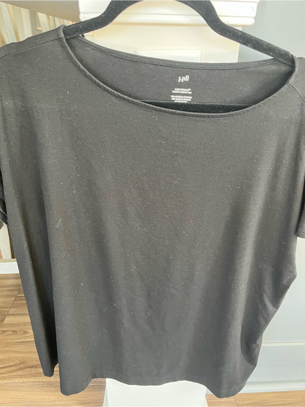J. Jill Black Short Sleeve Tee